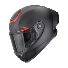EXO-RACE AIR SOLID NERO OPACO-ROSSO