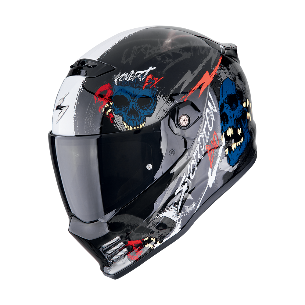EXO-COVERT FX SKULLZ NERO-GRIGIO-ROSSO