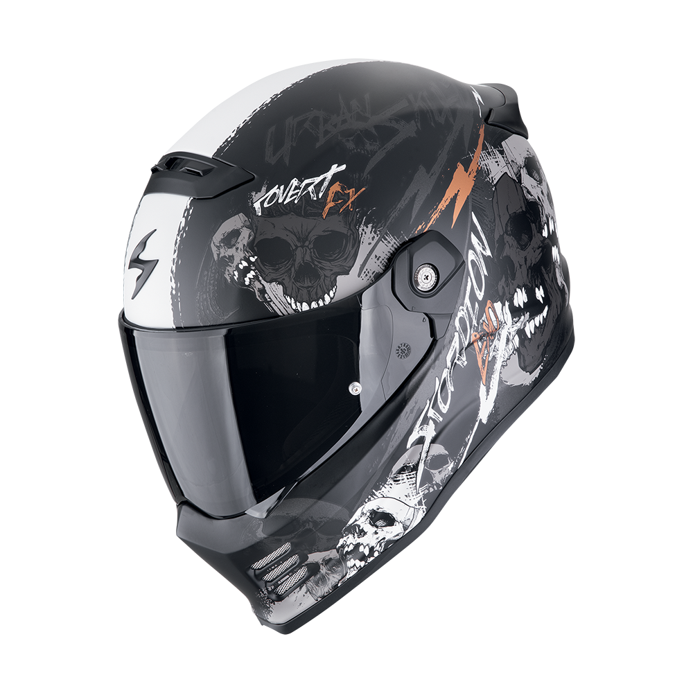 EXO-COVERT FX SKULLZ NERO OPACO-GRIGIO-ORO