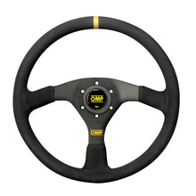 Volante da Corsa piatto Velocità in pelle scamosciata OMP