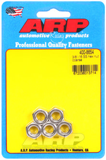 ARP 3/8-16 Hex Nut Kit SS - 5 PK