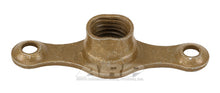 1/4-28 plate nut. 2-lug fixed w/ctr sunk rivet hole