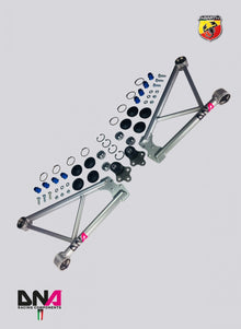Kit trapezi anteriori DNA Racing - Abarth 500 / 595 / 695