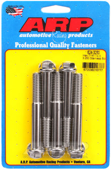 "7/16""-14 X 3.250 hex 1/2 wrenching SS bolts" (5pcs)