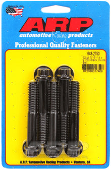 "7/16""-14 x 2.750 12pt black oxide bolts" (5pcs)