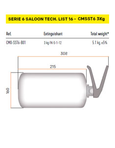 Estintore CMSST6 3KG OMP
