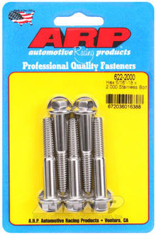 ARP 5/16-18 x 2in SS Hex Bolt Kit (Pack of 5)