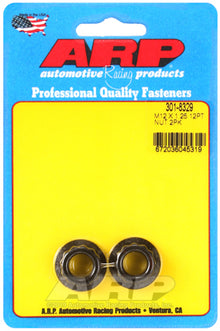 ARP M12 x 1.25 16mm socket 12pt Nut Kit (Pack of 2)