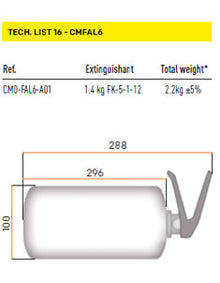 Estintore CMFAL 6 OMP
