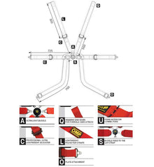 Cinture di sicurezza PROTOTIPO PULL UP FIA 8853-2016 OMP