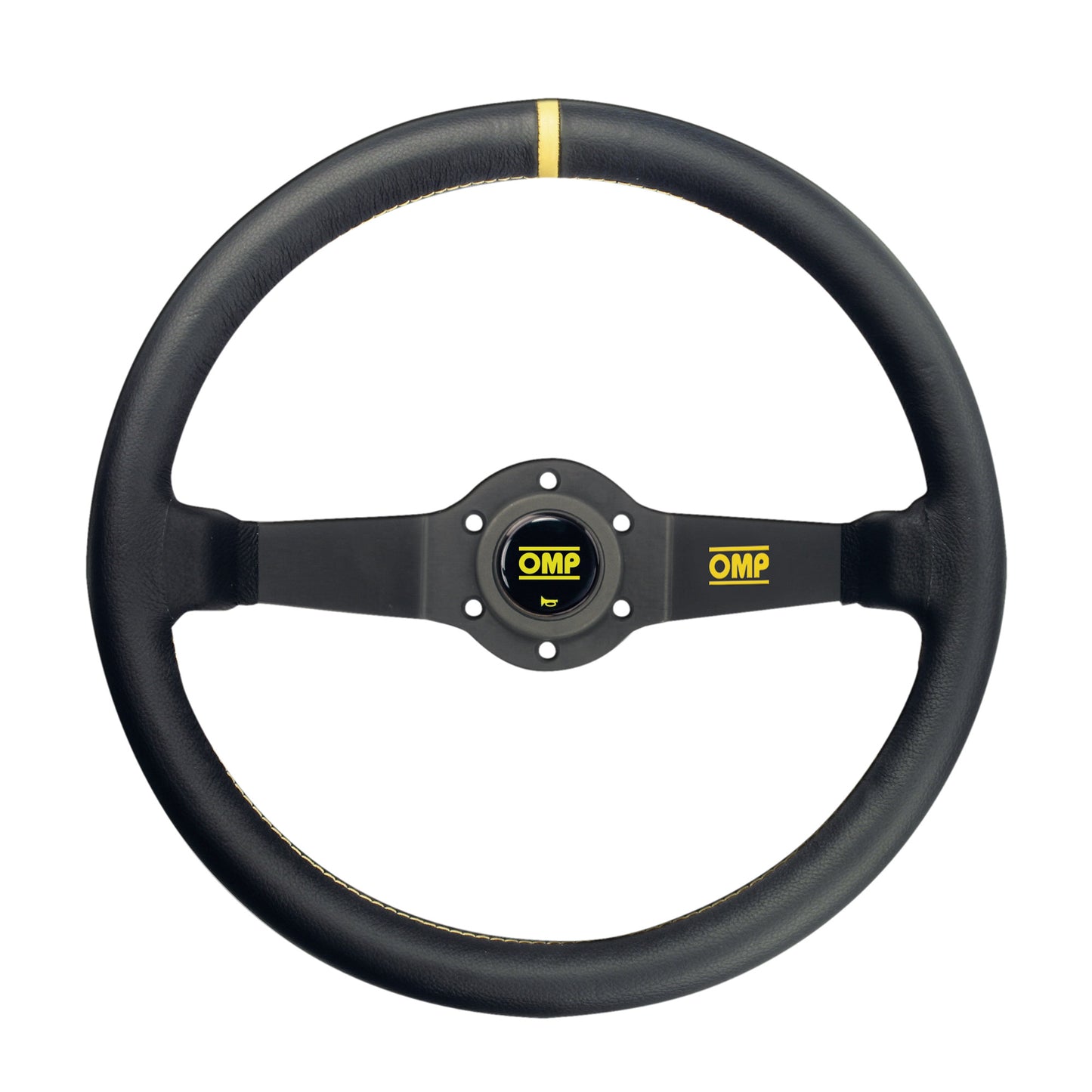 Volante da Corsa a calice Rally in pelle liscia OMP