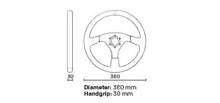 Volante da Corsa piatto Sand OMP