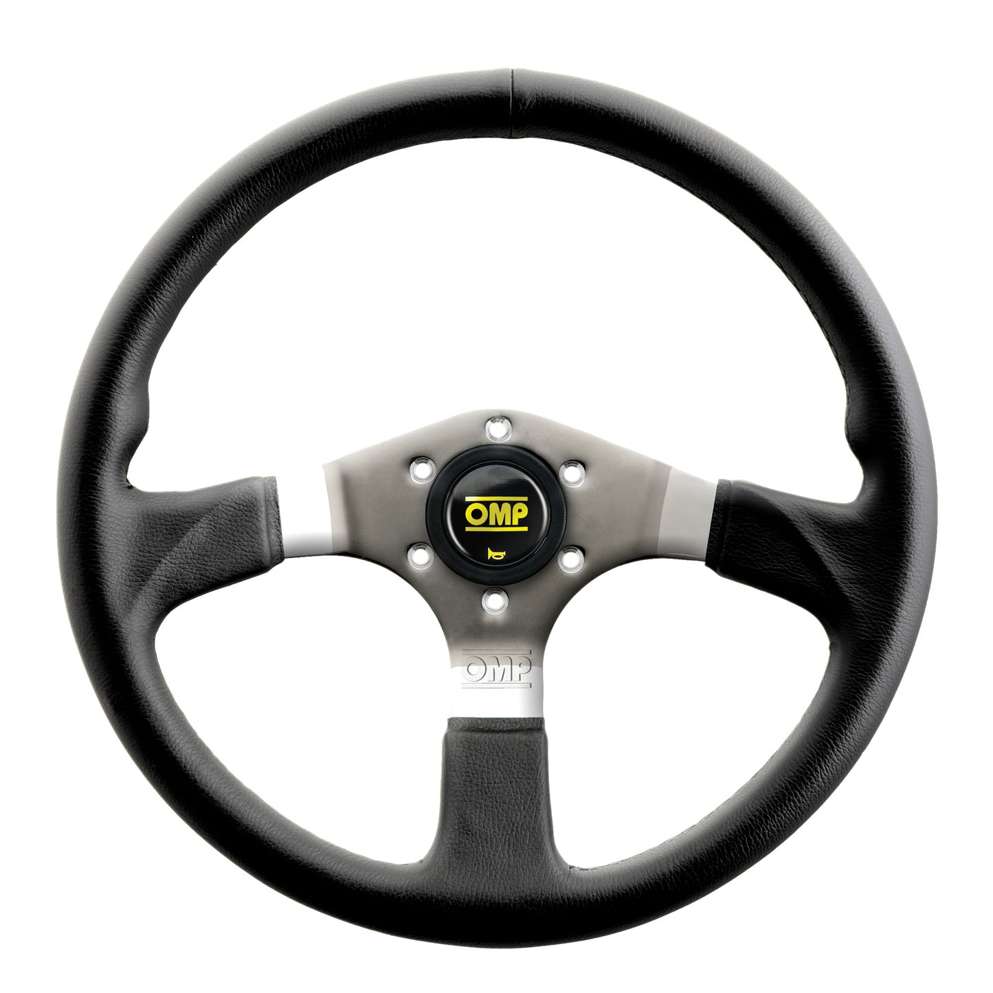 Volante da Corsa Asso Flat acciaio pelle OMP