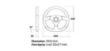 Volante da Corsa Cromo acciaio OMP