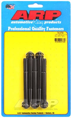 "3/8""-24 x 3.750 12pt black oxide bolts" (5pcs)