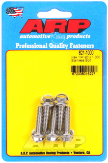 ARP 1/4-20 x 1.000 Hex SS Bolts