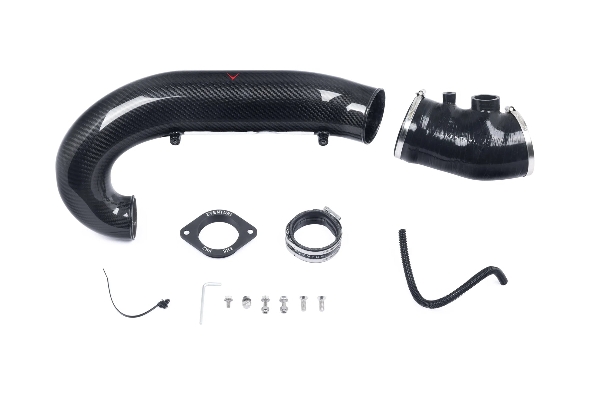 Tubazione del turbo in carbonio Eventuri Honda Civic FK8 V3