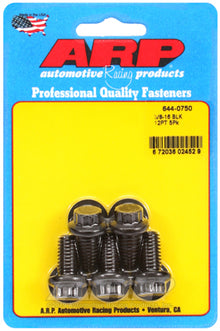 "3/8""-16 x 0.750 12pt 7/16 wrenching black oxide bolts"5pcs