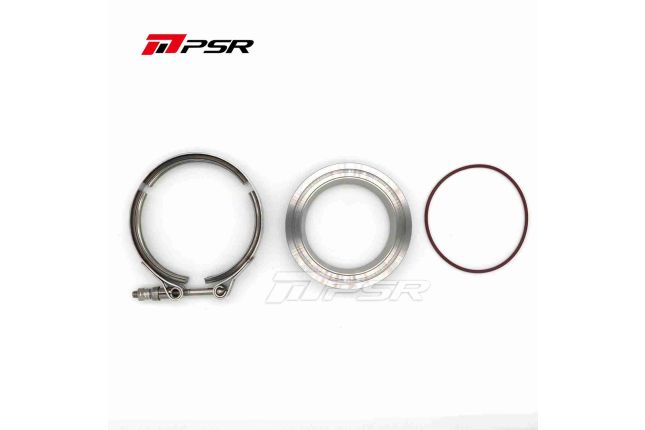 PSR Stainless Steel V-Band 3''/3.5'' Flange&Clamp Kits for PRO PTG75 PT/X42 PT/X45 PT/X47 PT/X50 PT/X55 400 etc. Compressor Outlet