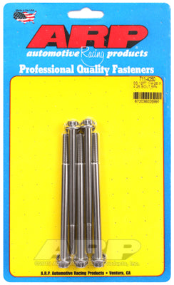"1/4""-28 x 4.250 12pt SS bolts" (5pcs)