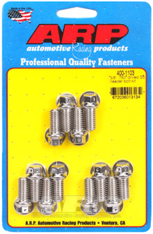 "3/8"" x .750 drilled SS header bolt kit"