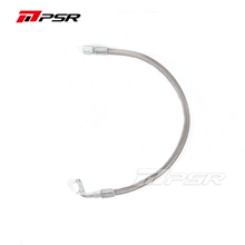 Universal Performance Turbo Oil Feed Line 4AN - 4AN 90 Degree Straight Steel Braided - 43cm