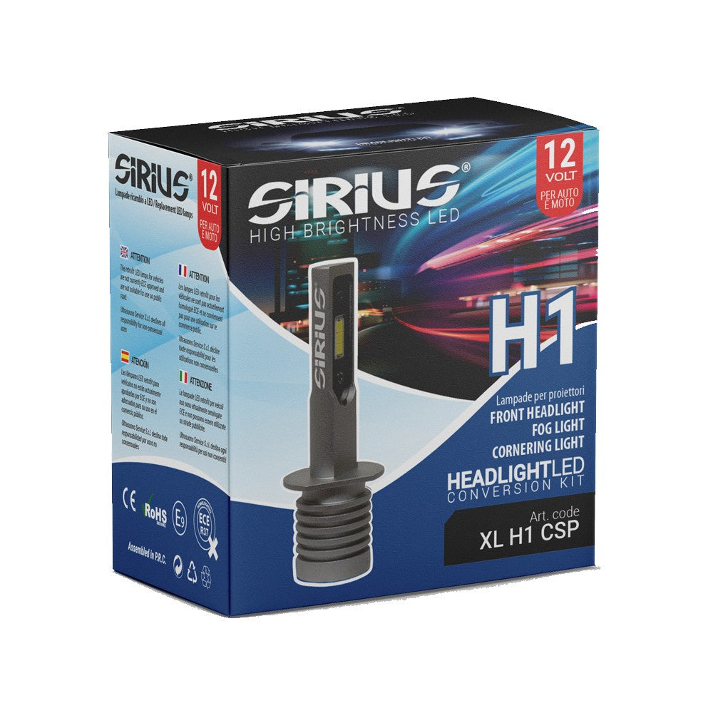 SIRIUS KIT LAMPADINE LED H1 CSP 12V - Autobox