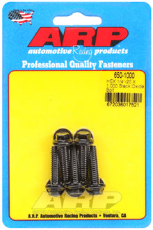 ARP 1/4-20 X 1.000 Hex Black Oxide Bolts
