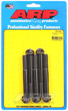 "7/16""-20 x 3.750 hex black oxide bolts" (5pcs)