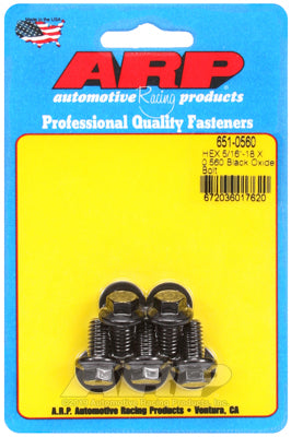 "5/16""-18 X 0.560 hex black oxide bolts" (5pcs)
