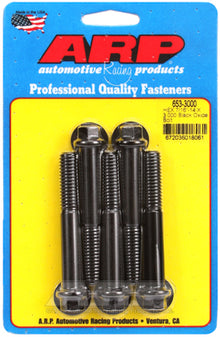 "7/16""-14 X 3.000 hex black oxide bolts" (5pcs)