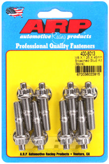 ARP M8 x 1.25 x 45mm Broached 8 Piece Stud Kit