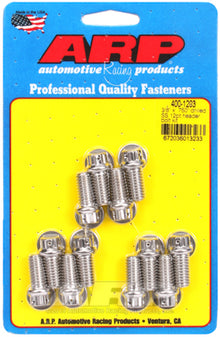 "3/8"" x .750 drilled SS 12pt header bolt kit"
