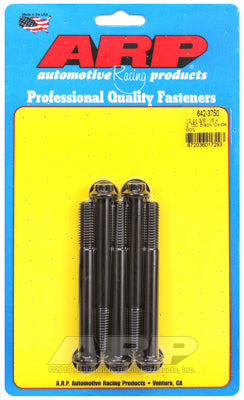 "3/8""-16 x 3.750 12pt black oxide bolts" (5pcs)