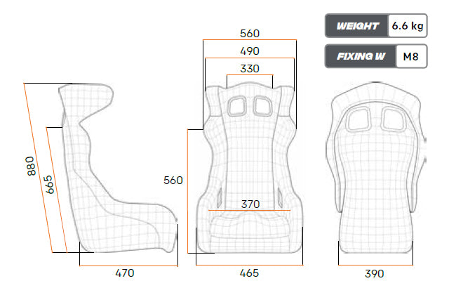 SEAT HTE Carbonio FIA 8855-1999 OMP