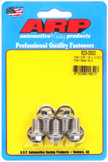ARP 3/8-16 x 0.500 Hex SS Bolts (5/pkg)