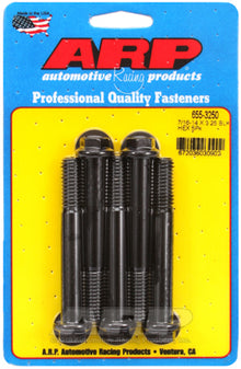"7/16""-14 X 3.250 hex 1/2 wrenching black oxide bolts" 5pcs