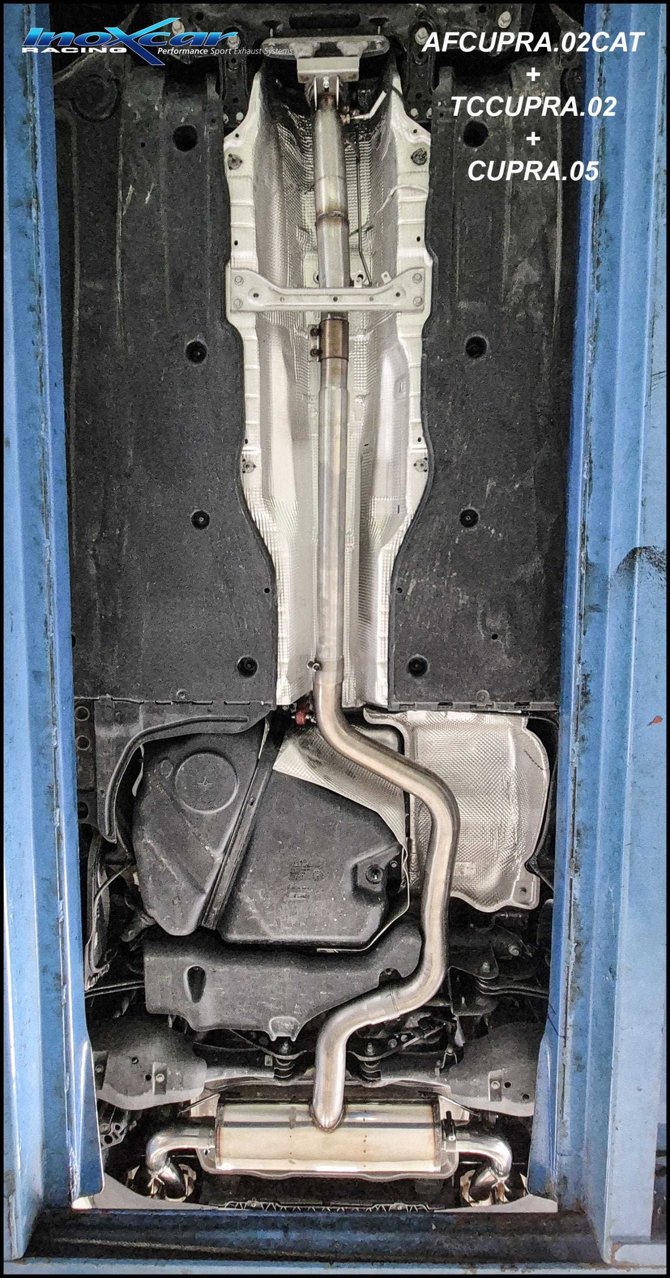 Tubo sostituzione Cat. con catalizzatore metallico sportivo 200 CPSI (elimina il GPF di serie) INOXCAR - Cupra Leon 5F