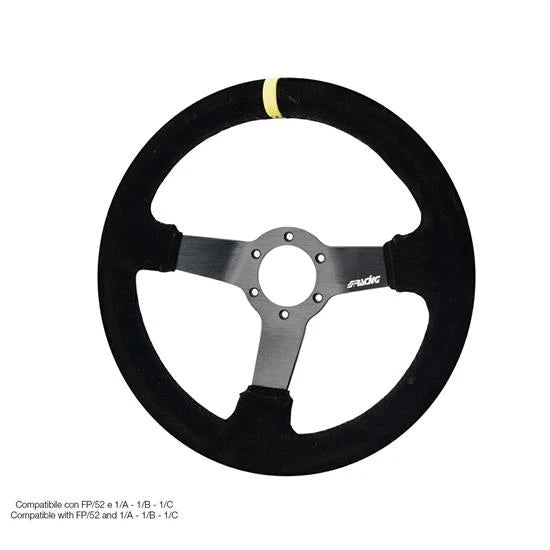 Volante sportivo a calice Carrera 32 in camoscio SIMONI RACING