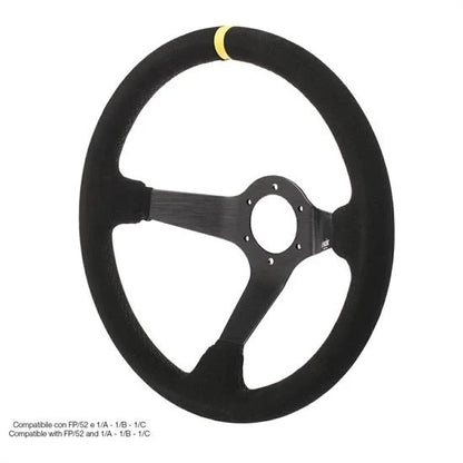 Volante sportivo a calice Carrera 35 in camoscio SIMONI RACING