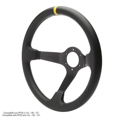 Volante sportivo a calice Carrera 35 in pelle SIMONI RACING