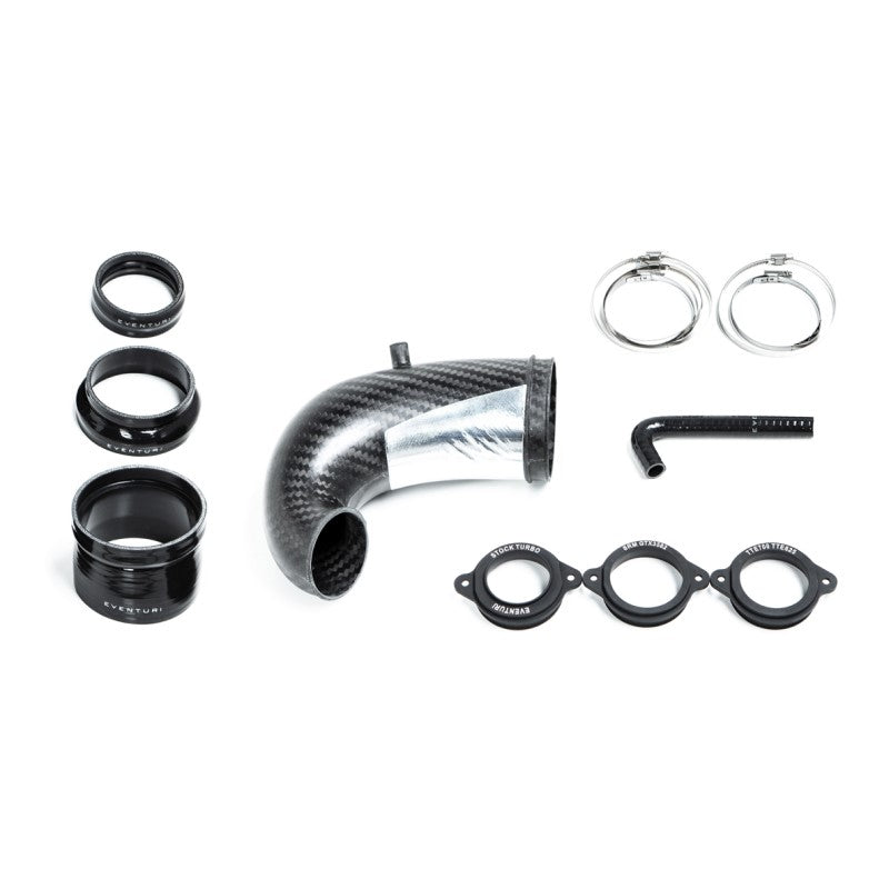 Manicotto turbina alta portata in carbonio (turbo inlet pipe) SENZA flangia Eventuri Audi RS3 8V Gen 2 / TT-RS 8S 400cv - Autobox