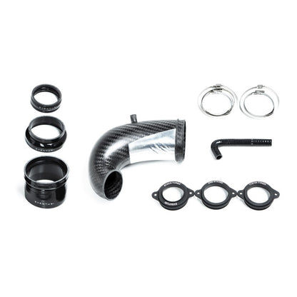 Manicotto turbina alta portata in carbonio (turbo inlet pipe) SENZA flangia Eventuri Audi RS3 8V Gen 2 / TT-RS 8S 400cv - Autobox
