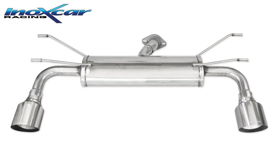 Scarico finale con silenziatore 1X102 RACING destro e sinistro FIAT 124 1.4 Turbo (140cv) 2016-- - Autobox