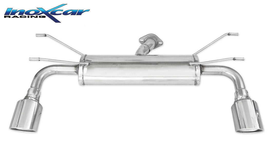 Scarico finale con silenziatore 1X100 X-RACE destro e sinistro FIAT 124 1.4 Turbo (140cv) 2016-- - Autobox