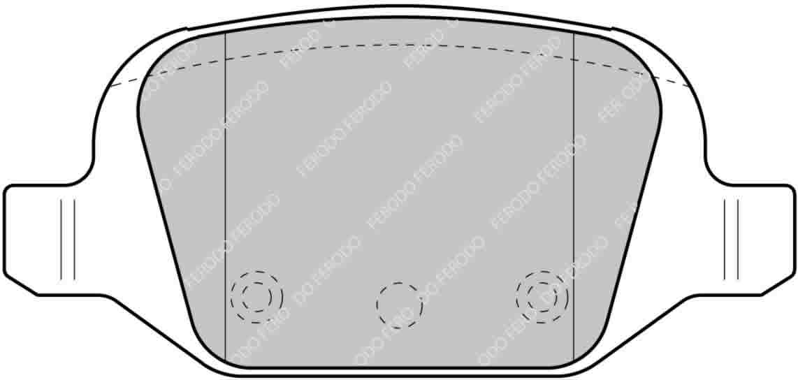 Pastiglie posteriori "DS2500" FERODO RACING - Abarth 500 / 595 / 695