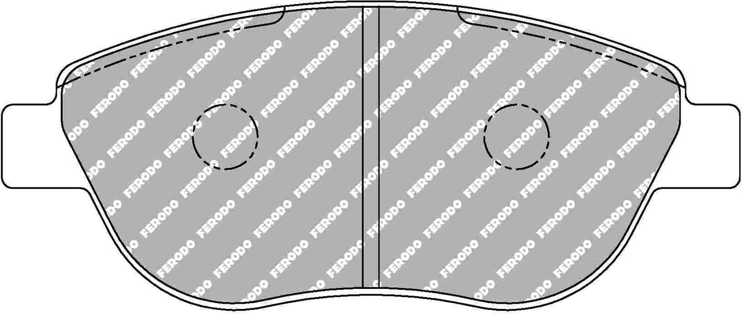 Pastiglie anteriori "DSUNO" FERODO RACING - Abarth 500 / 595 / 695