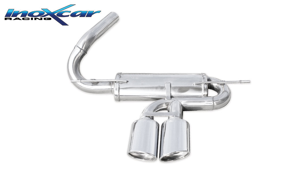 Scarico finale con silenziatore CEN 2X120X80 OBLIQUO FORD FOCUS 3° serie (type MK3) 2.0T ST (250CV) 2012-- Ø 60 - Autobox