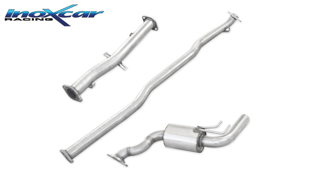 Tubo sostituzione catalizzatore+Tubo centrale diretto+Scarico finale gr.N MITSUBISHI			 LANCER EVO X 2.0 TURBO (295CV) 2009-- - Autobox