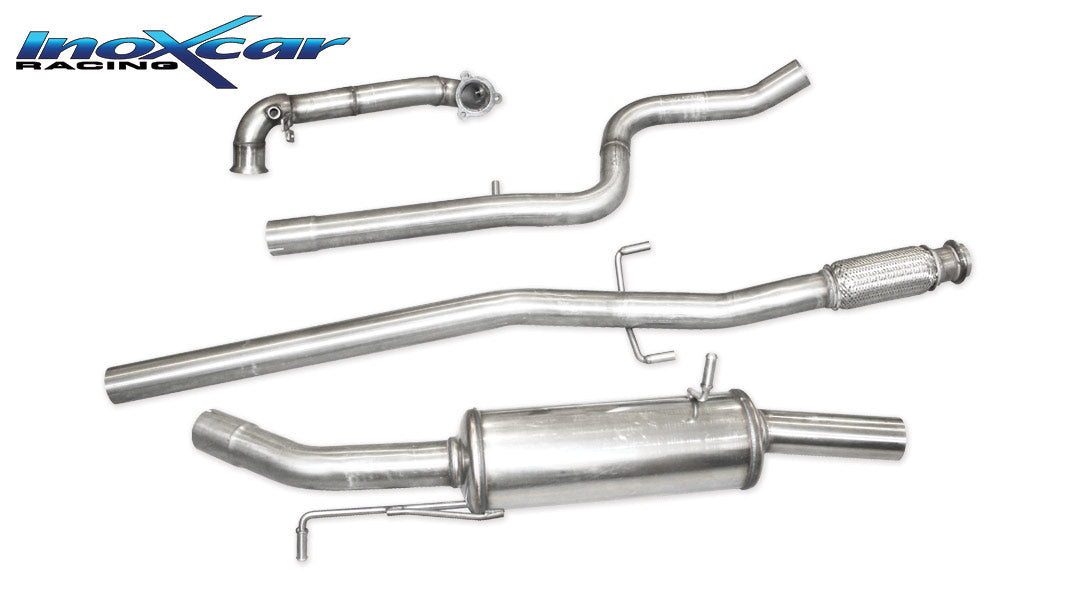 Tubo sostituzione catalizzatore + Tubo centrale diretto + Scarico finale gr.A PEUGEOT			 208 GTI 1.6 (200cv) - Autobox